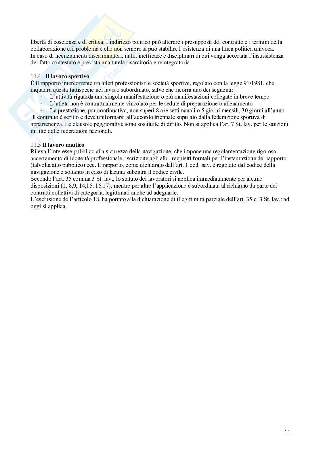 Diritto del lavoro e previdenza sociale in schemi Pag. 11