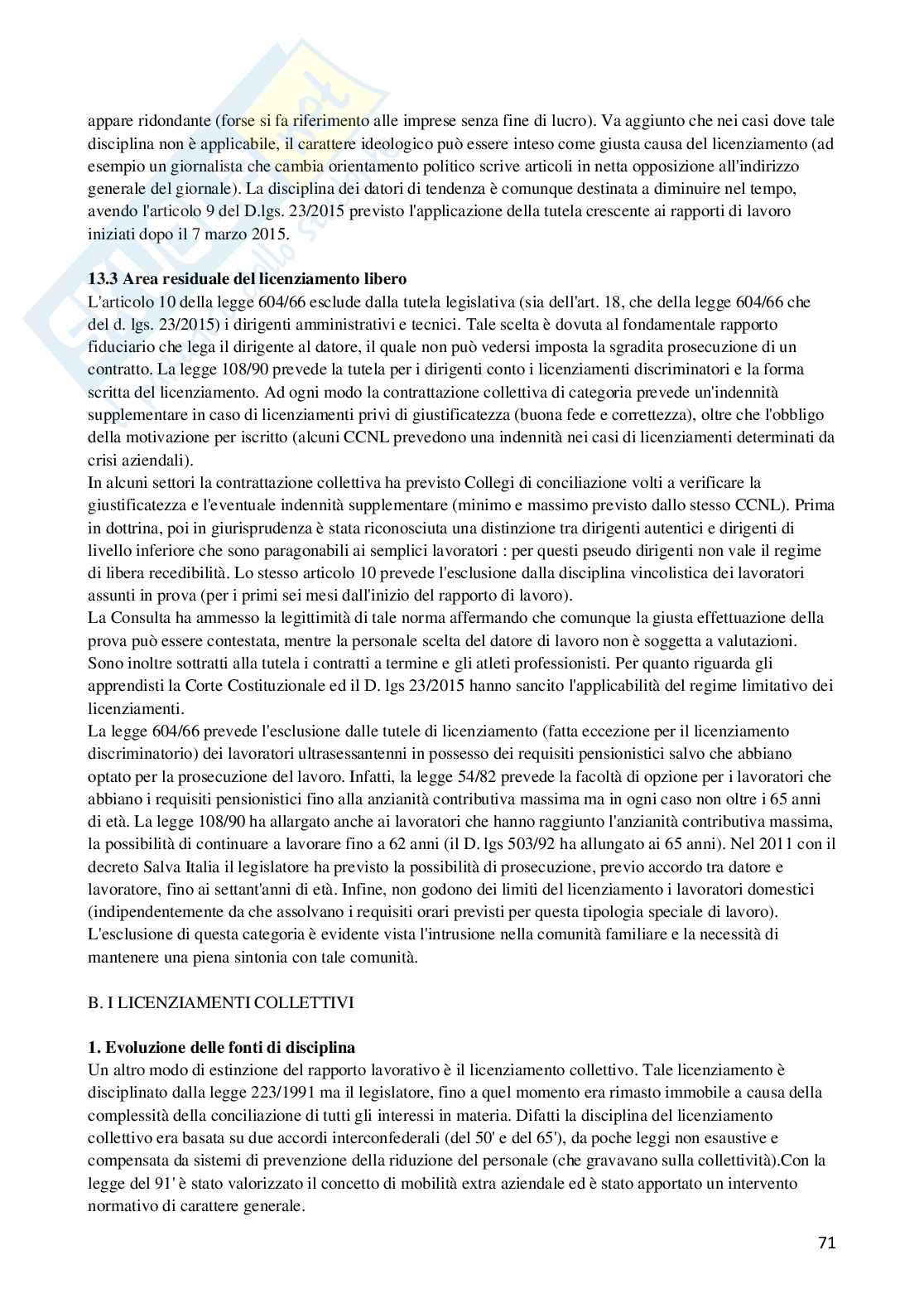 Diritto del lavoro e previdenza sociale in schemi Pag. 71