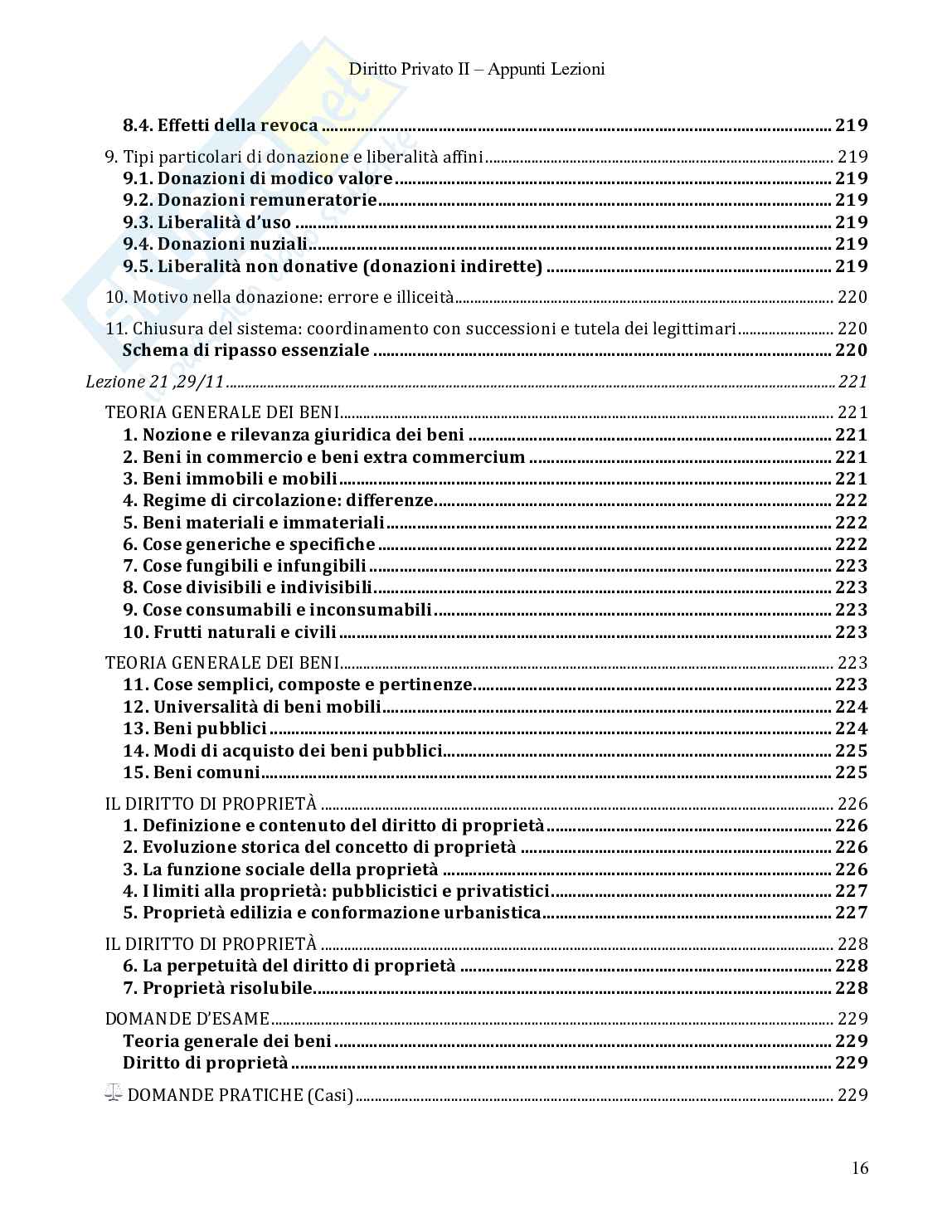 Riassunto esame Diritto privato, Prof. Spoto Giuseppe, libro consigliato Diritto privato, Mazzamuto  Pag. 16