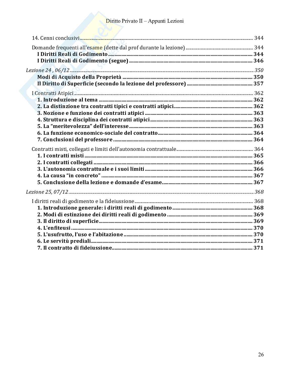 Riassunto esame Diritto privato, Prof. Spoto Giuseppe, libro consigliato Diritto privato, Mazzamuto  Pag. 26