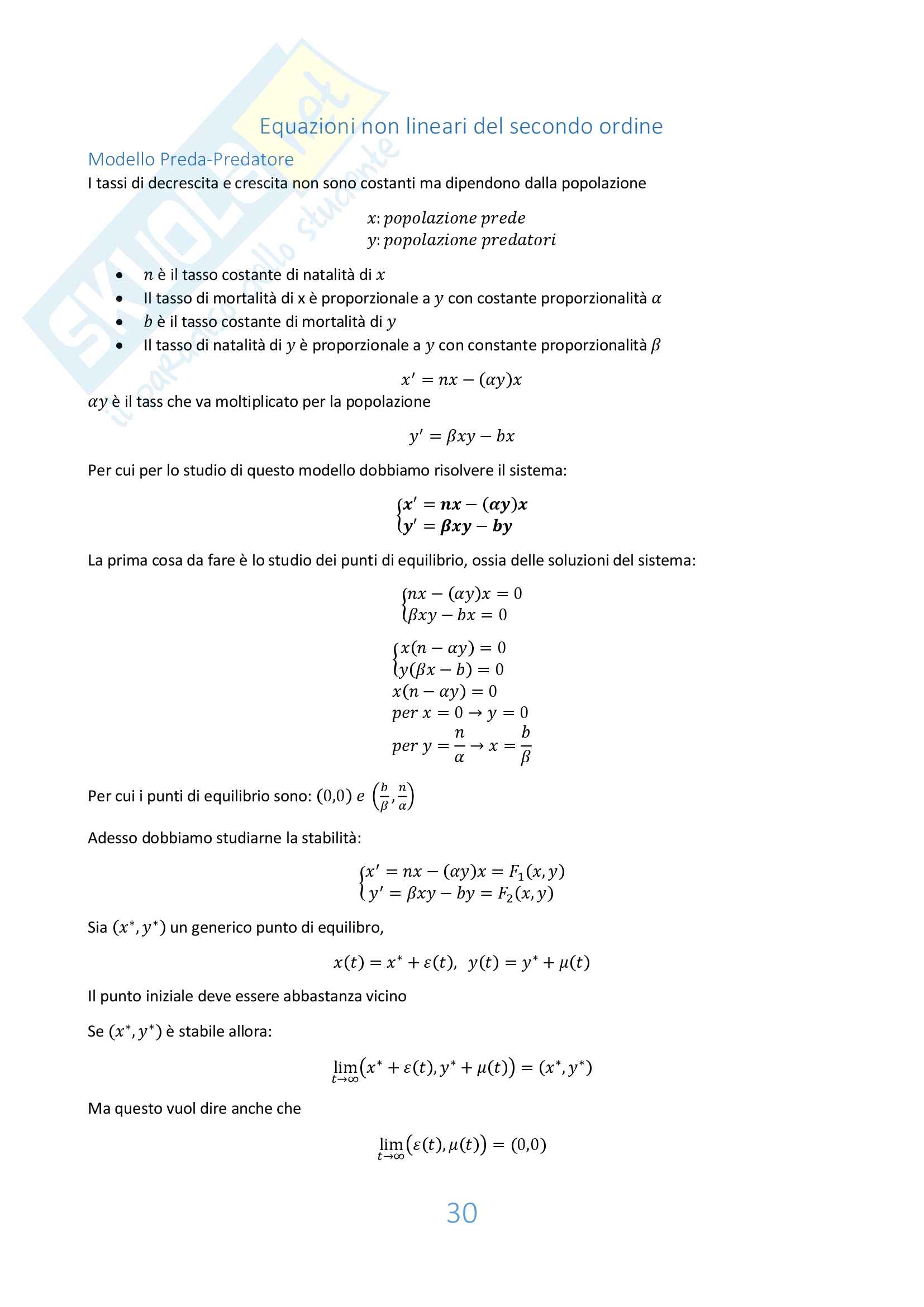 Modelli matematici ambientali Pag. 31