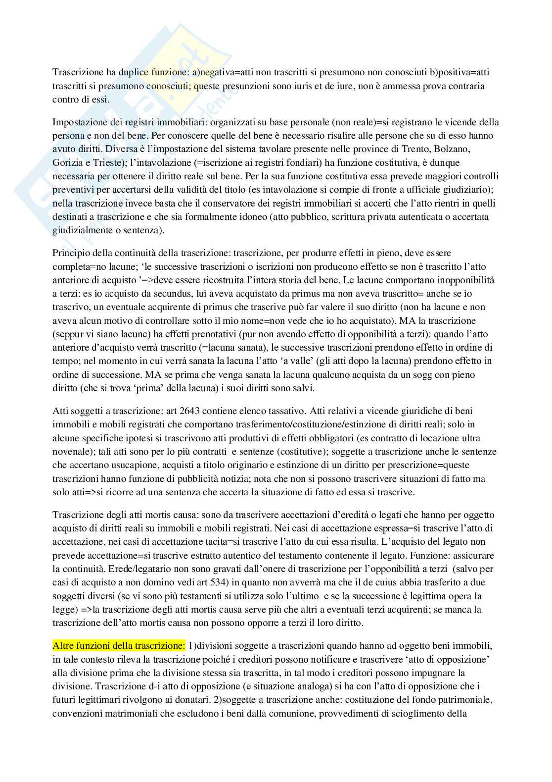 Riassunto esame Istituzioni di diritto privato I, Prof. Pasquino Teresa, libro consigliato Manuale di diritto privato , Torrente-Schlesinger  Pag. 66