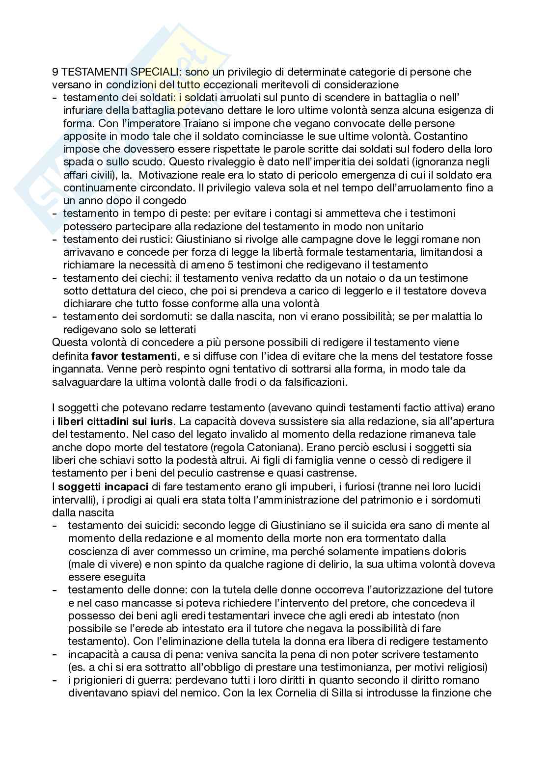 Riassunto esame Istituzioni di diritto romano, Prof. Schiavo Silvia, libro consigliato Istituzioni di diritto romano - terza edizione, A.D. Manfredini Pag. 21