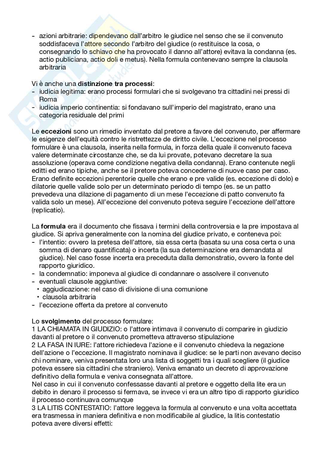 Riassunto esame Istituzioni di diritto romano, Prof. Schiavo Silvia, libro consigliato Istituzioni di diritto romano - terza edizione, A.D. Manfredini Pag. 46