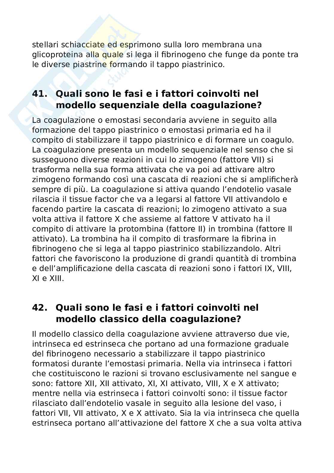Domande aperte del Paniere di Biochimica clinica Pag. 16