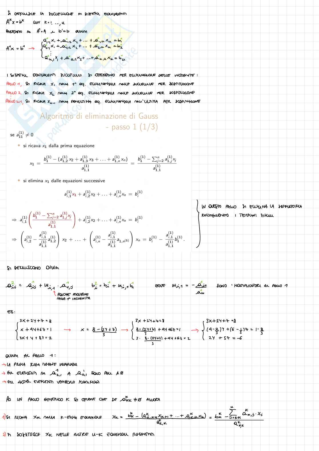 Riassunto esame Calcolo numerico e programmazione, prof. Giannelli Pag. 26