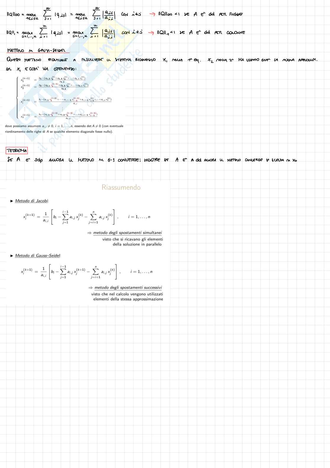 Riassunto esame Calcolo numerico e programmazione, prof. Giannelli Pag. 36