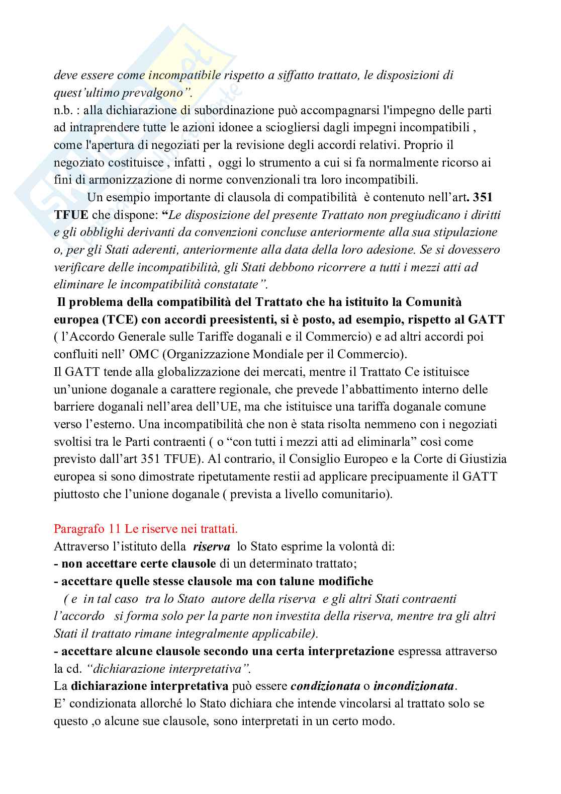 Riassunto esame Diritto internazionale, Prof. Napoletano Nicola, libro consigliato Manuale di diritto internazionale, Persiani Pag. 36