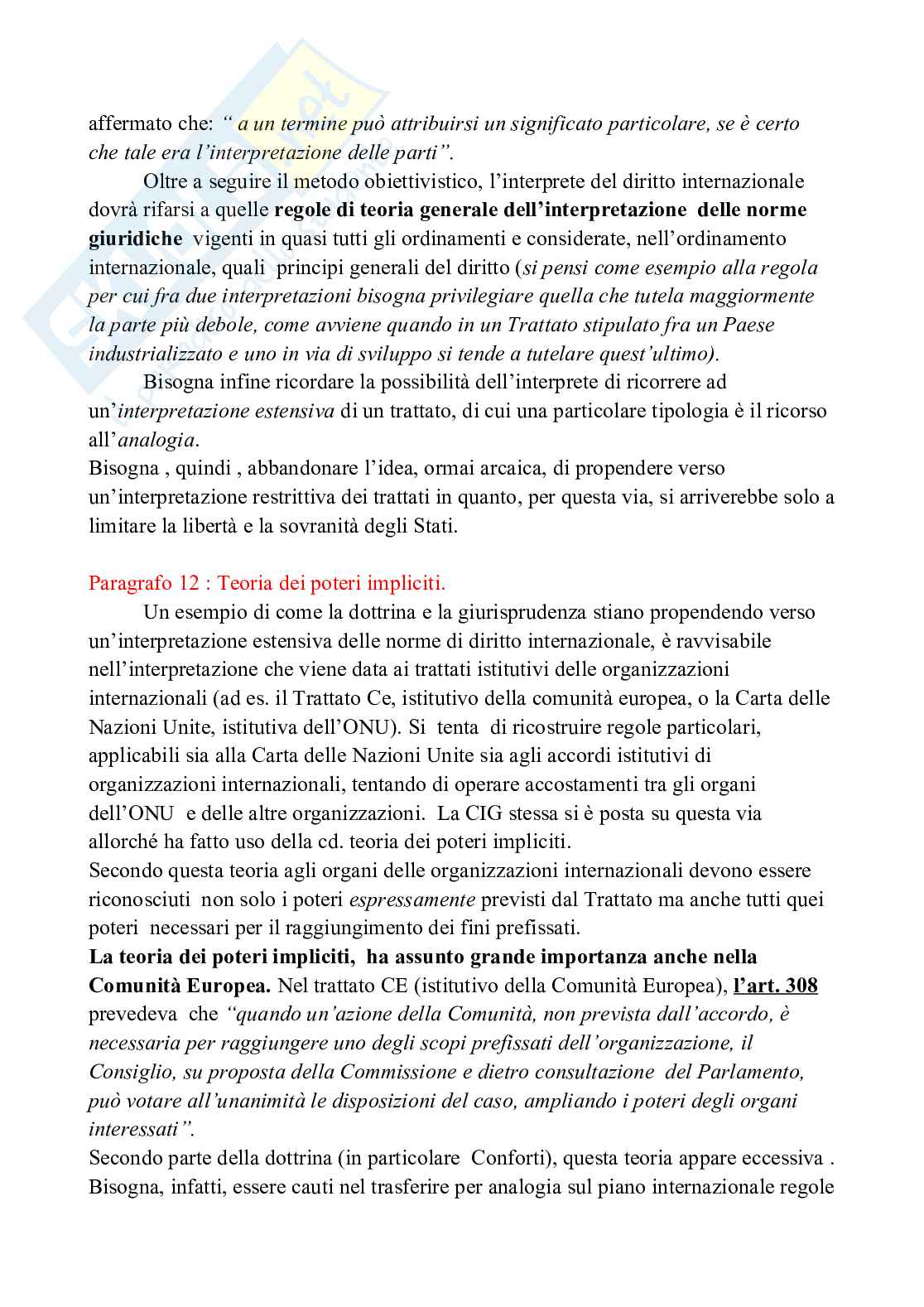 Riassunto esame Diritto internazionale, Prof. Napoletano Nicola, libro consigliato Manuale di diritto internazionale, Persiani Pag. 41