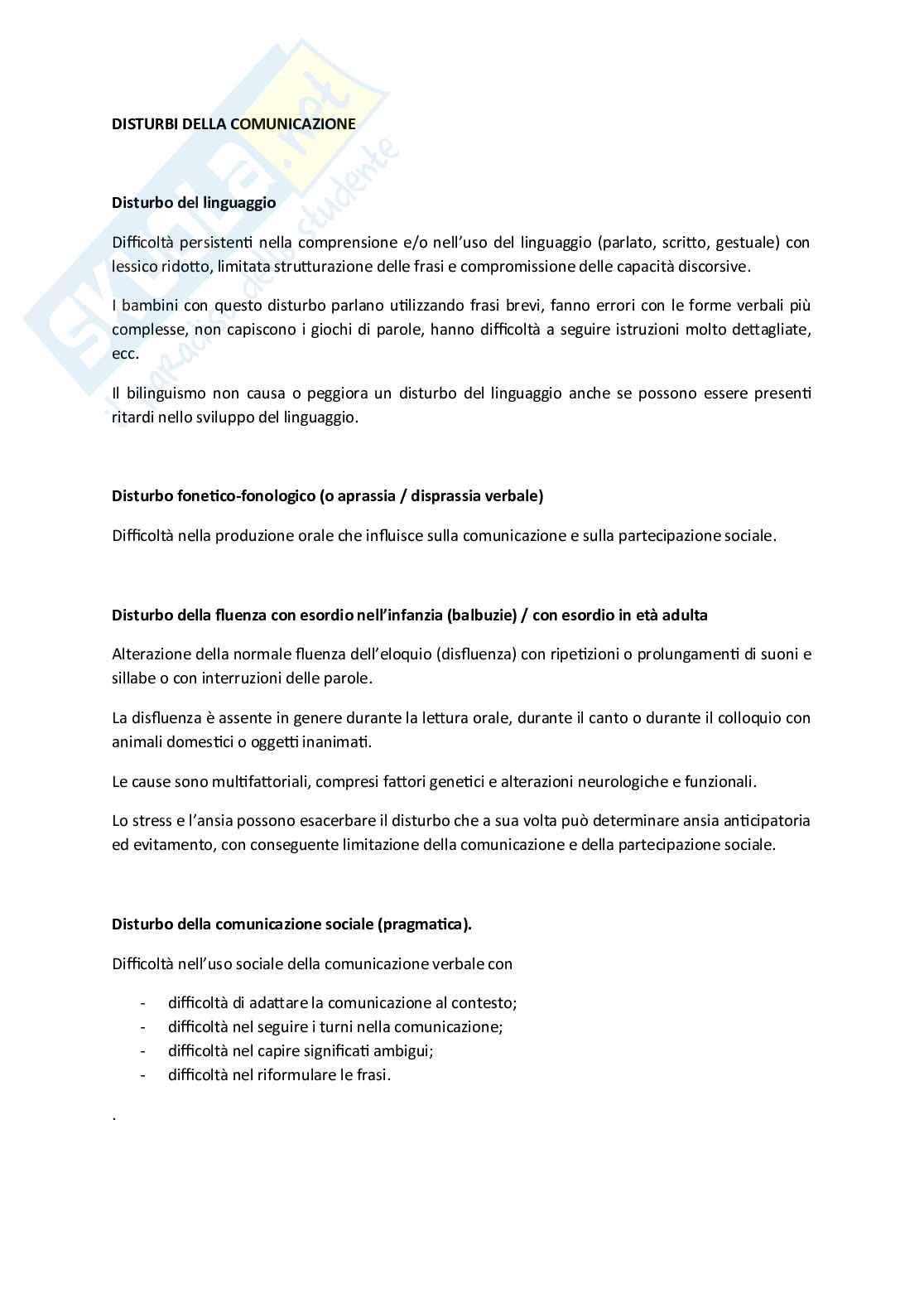 Appunti sui disturbi mentali Pag. 6