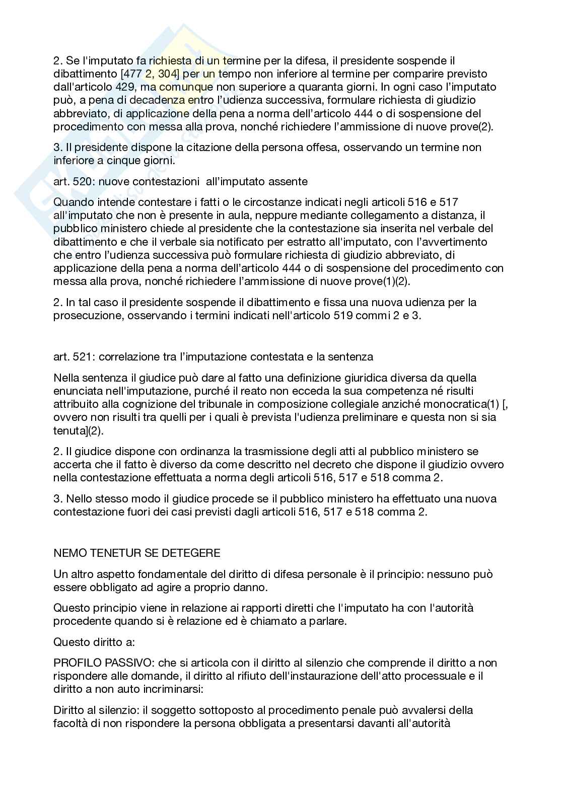 Diritto alla difesa  Pag. 6