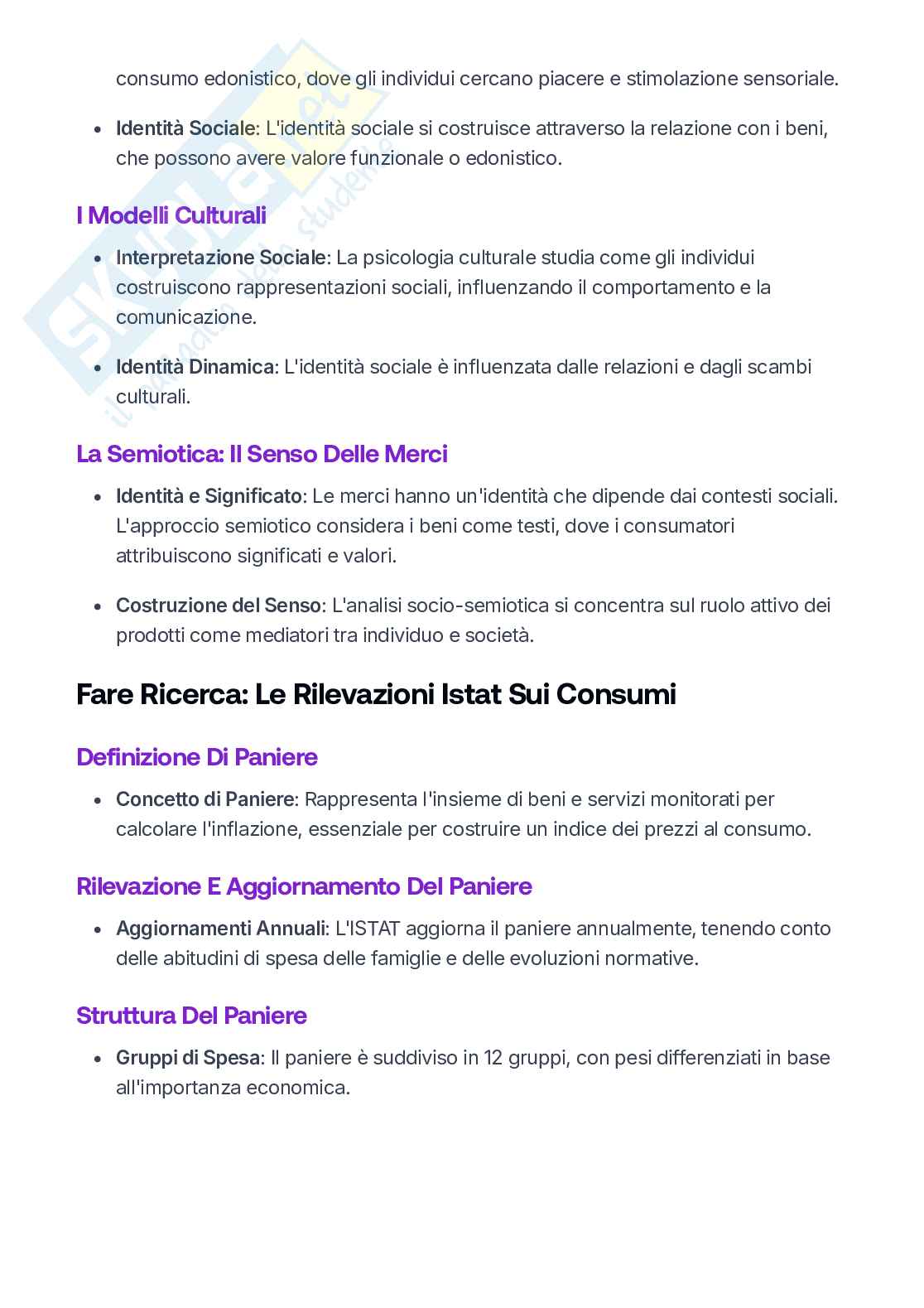 Metodologia della ricerca sociale e analisi dei consumi Pag. 36