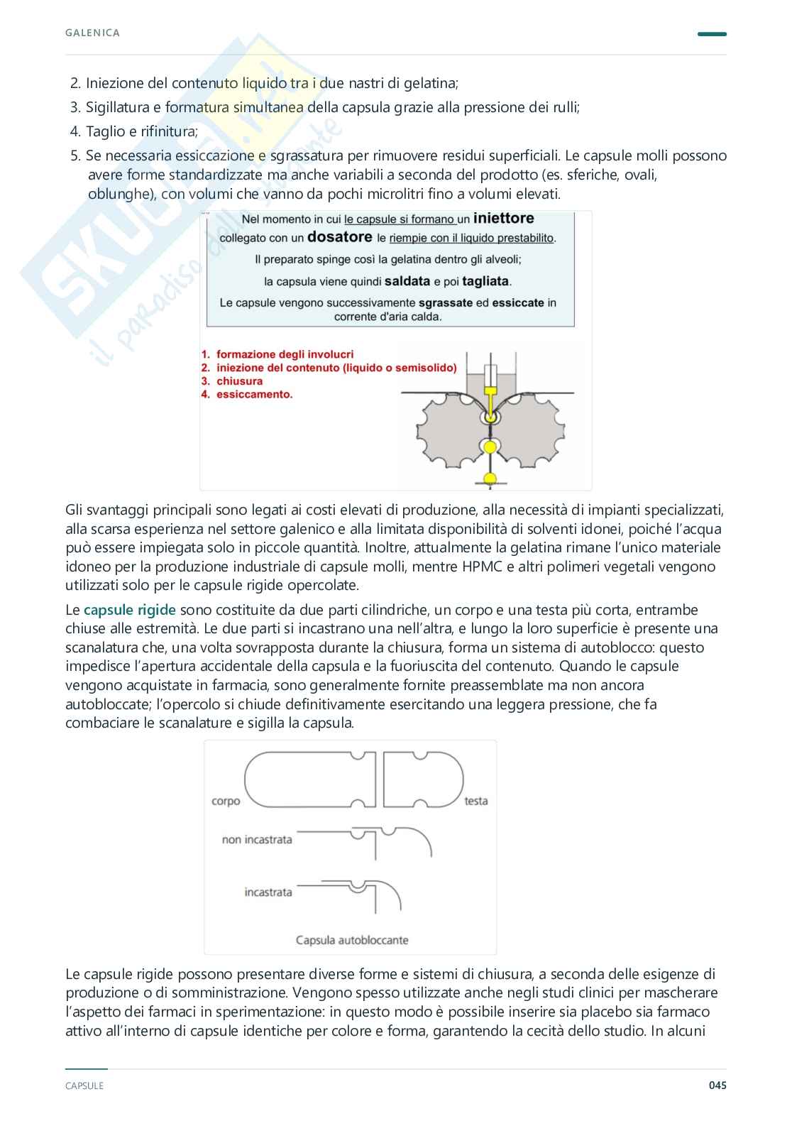 Appunti completi Tecnologia farmaceutica e laboratorio di preparazioni galeniche, 2025/202 Pag. 46