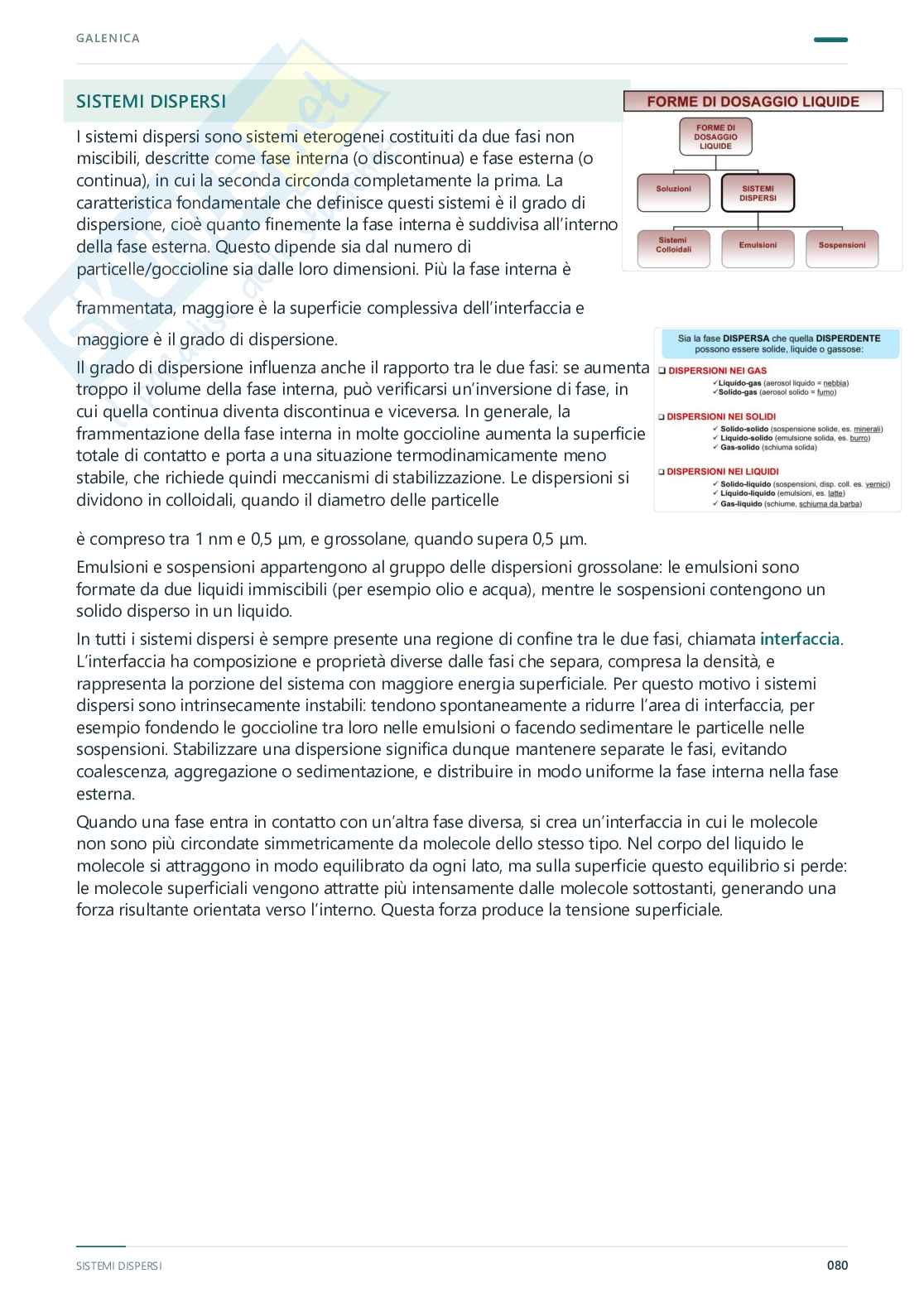 Appunti completi Tecnologia farmaceutica e laboratorio di preparazioni galeniche, 2025/202 Pag. 81