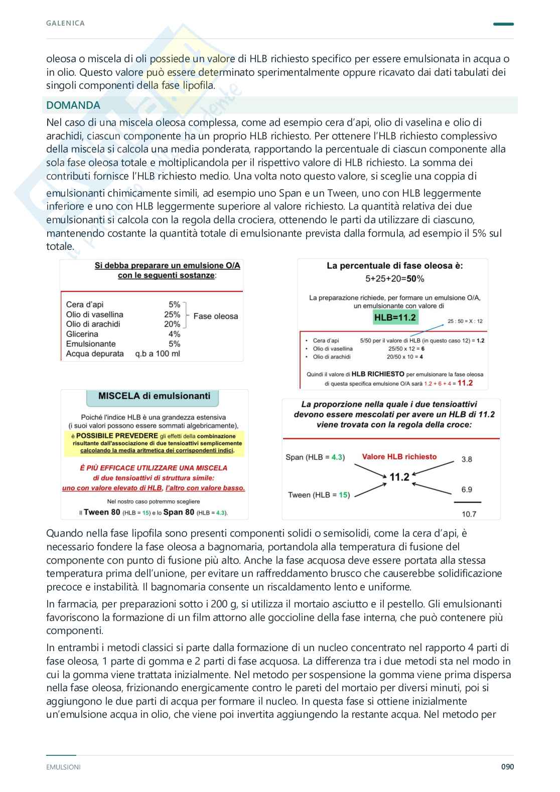 Appunti completi Tecnologia farmaceutica e laboratorio di preparazioni galeniche, 2025/202 Pag. 91