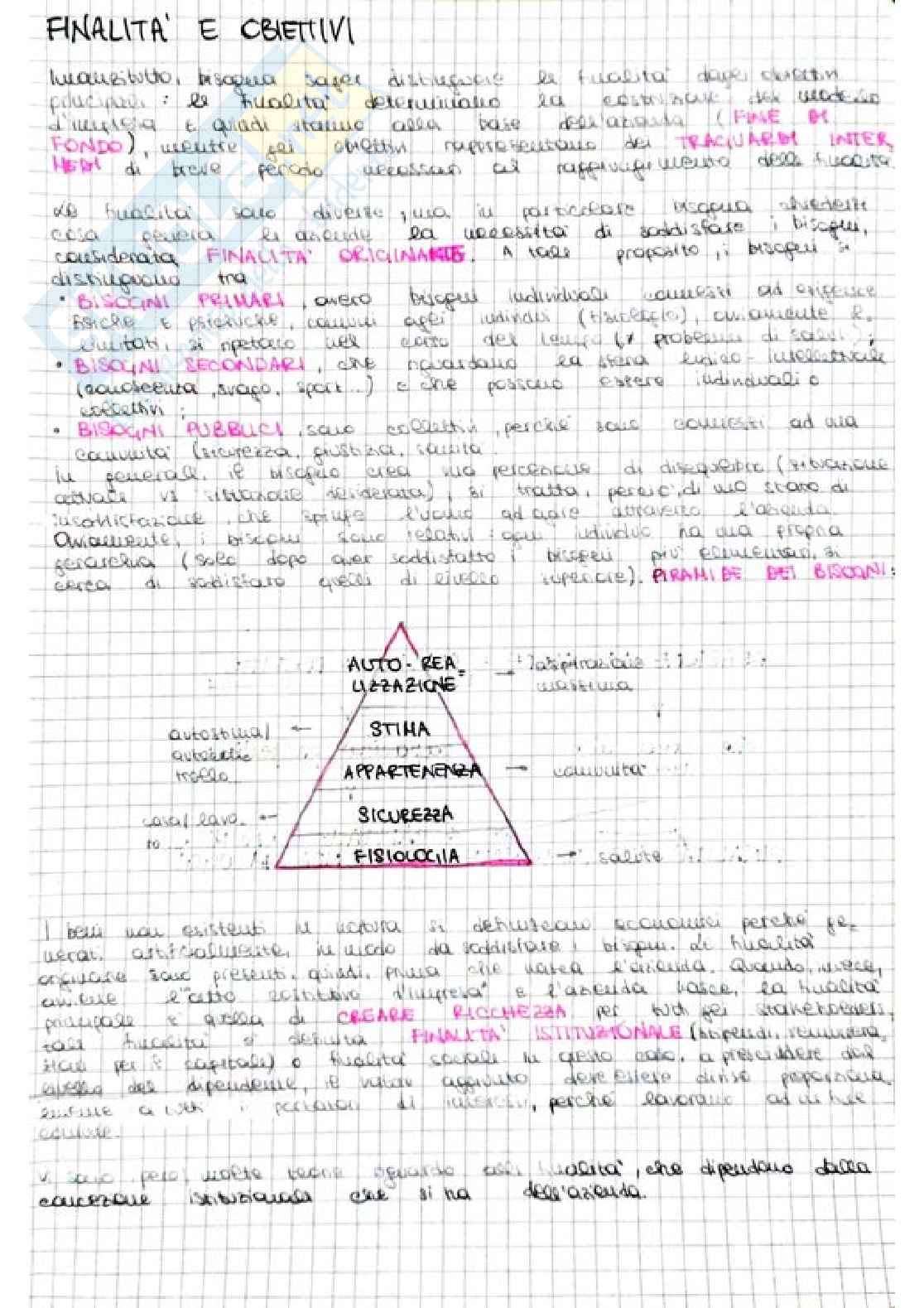 Riassunto esame Economia aziendale, Prof. Adamo Stefano, libro consigliato L'Azienda. Finalità - Struttura - Amministrazione; Dinamica gestionale ed equilibri aziendali nel funzionamento dell’impresa, Adamo, Di Cagno, Giaccari Pag. 11