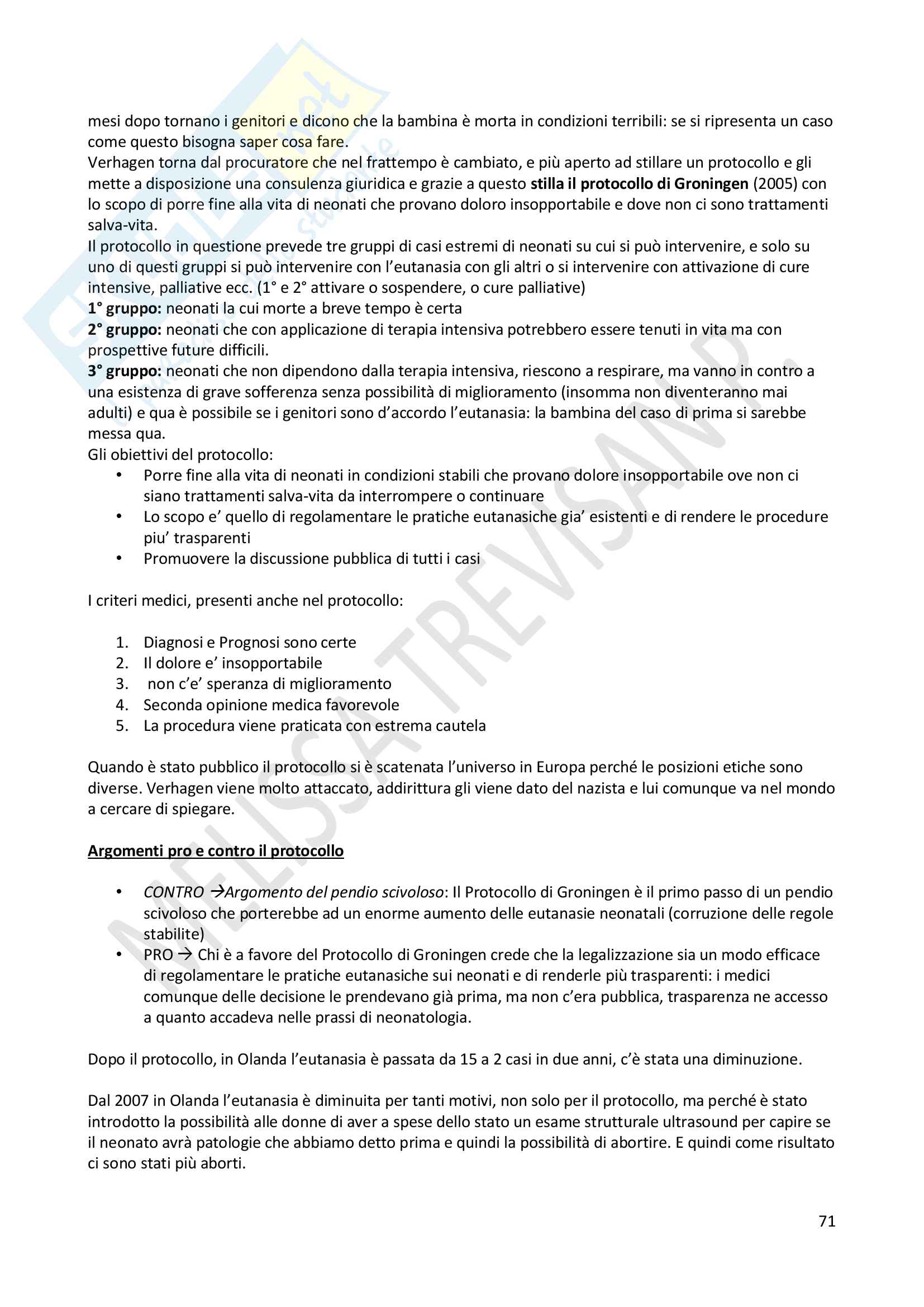 Lezioni di Bioetica Pag. 71