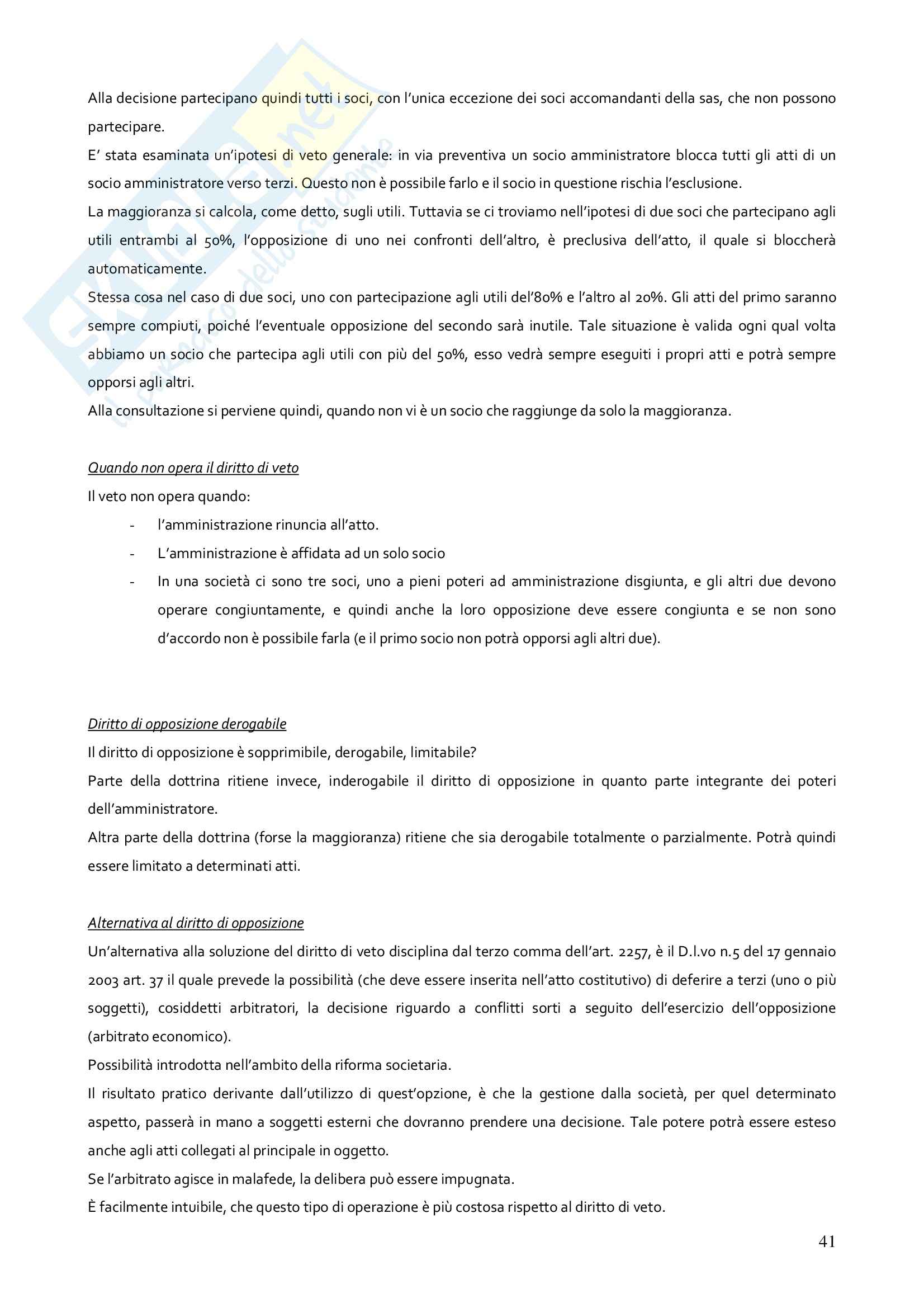 Diritto del governo delle imprese - la governance nelle S.r.l Pag. 41