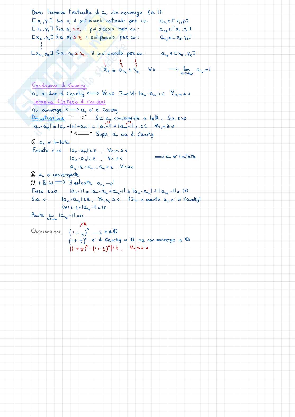 Riassunto esame Analisi matematica I, Prof. Della Pietra Francesco, libro consigliato Analisi Matematica 1 Marcellini-Sbordone, Marcellini-Sbordone Pag. 21