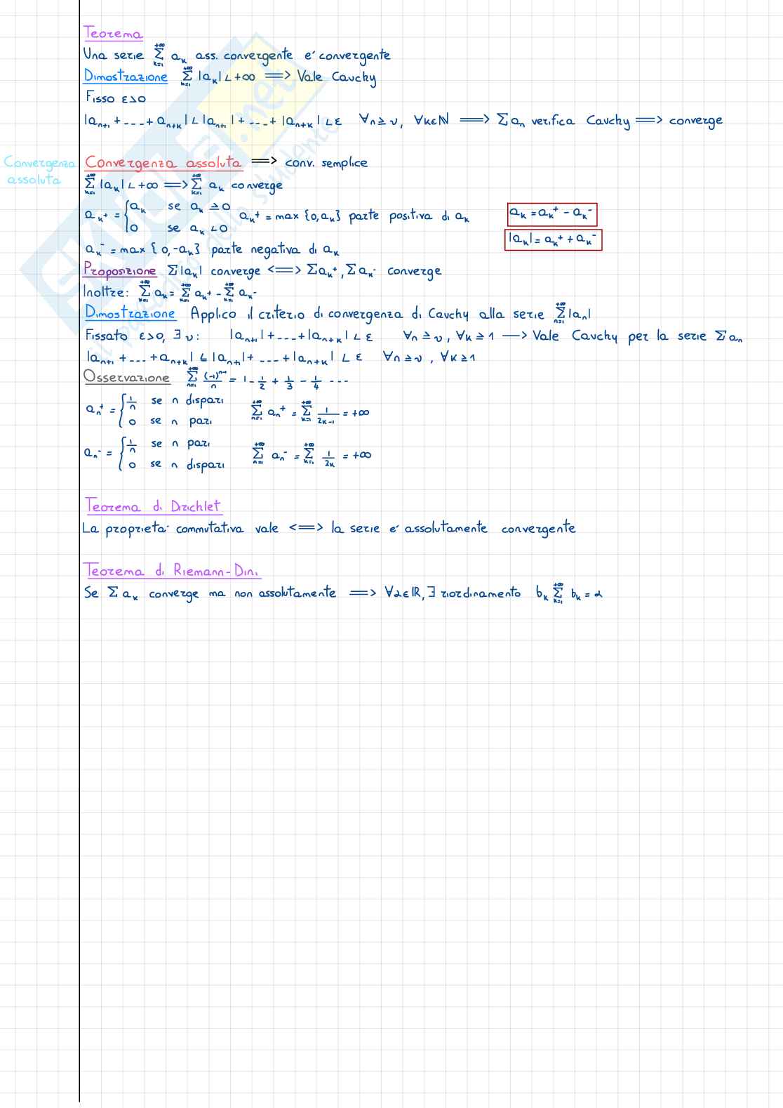 Riassunto esame Analisi matematica I, Prof. Della Pietra Francesco, libro consigliato Analisi Matematica 1 Marcellini-Sbordone, Marcellini-Sbordone Pag. 26