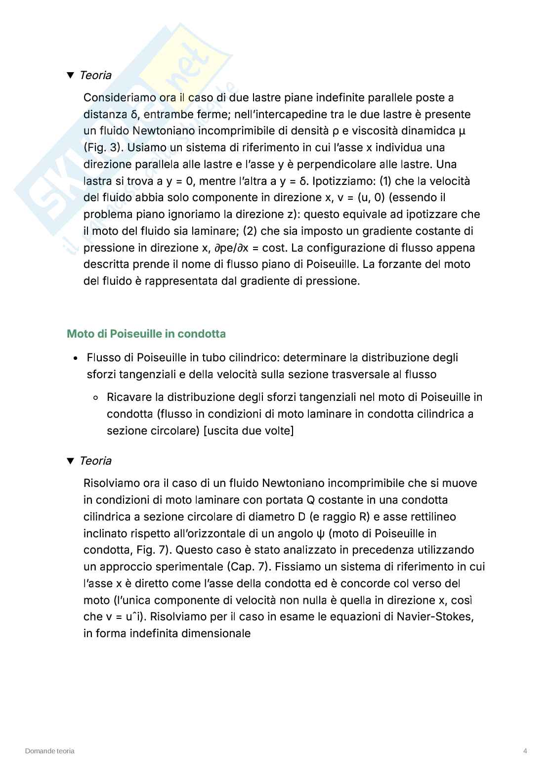 Appunti riassuntivi e Formulari di Meccanica dei fluidi  Pag. 36