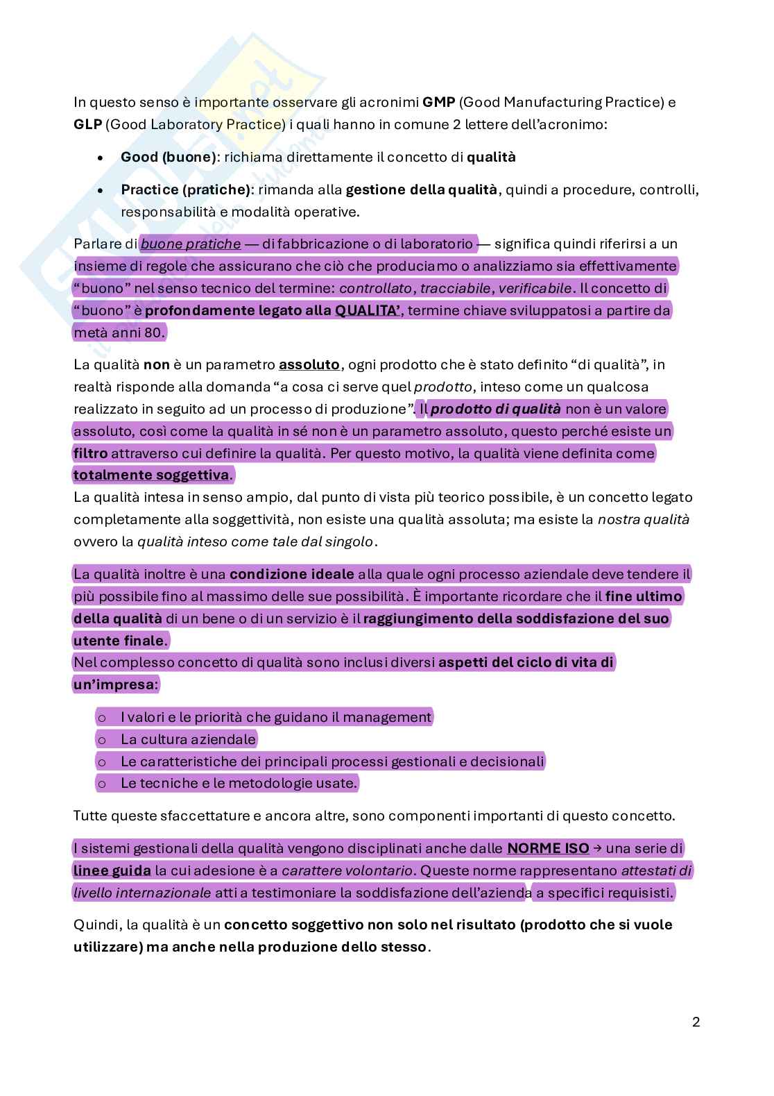 Good Manufacturing Practice - parte 1 Pag. 2