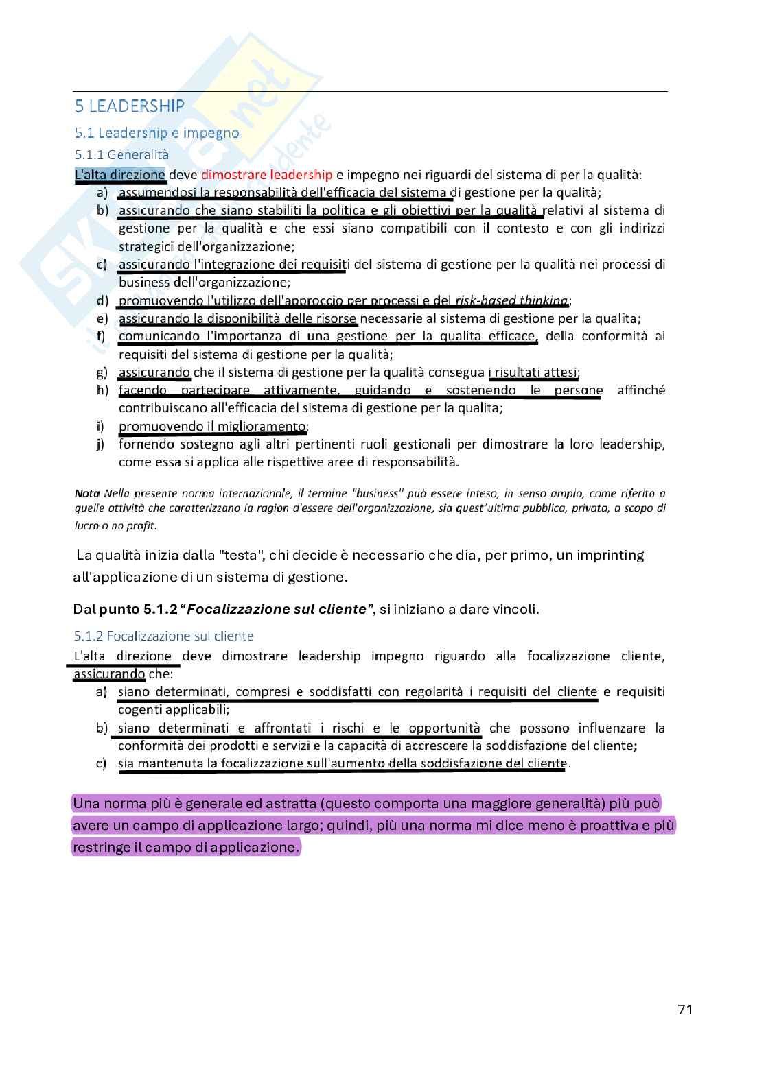 Good Manufacturing Practice - parte 1 Pag. 71