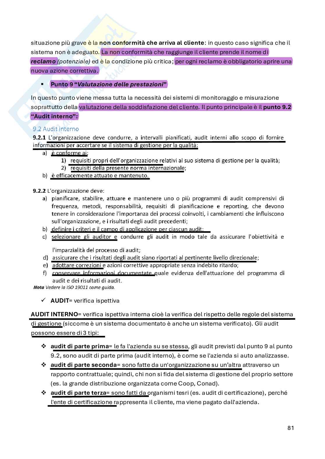 Good Manufacturing Practice - parte 1 Pag. 81
