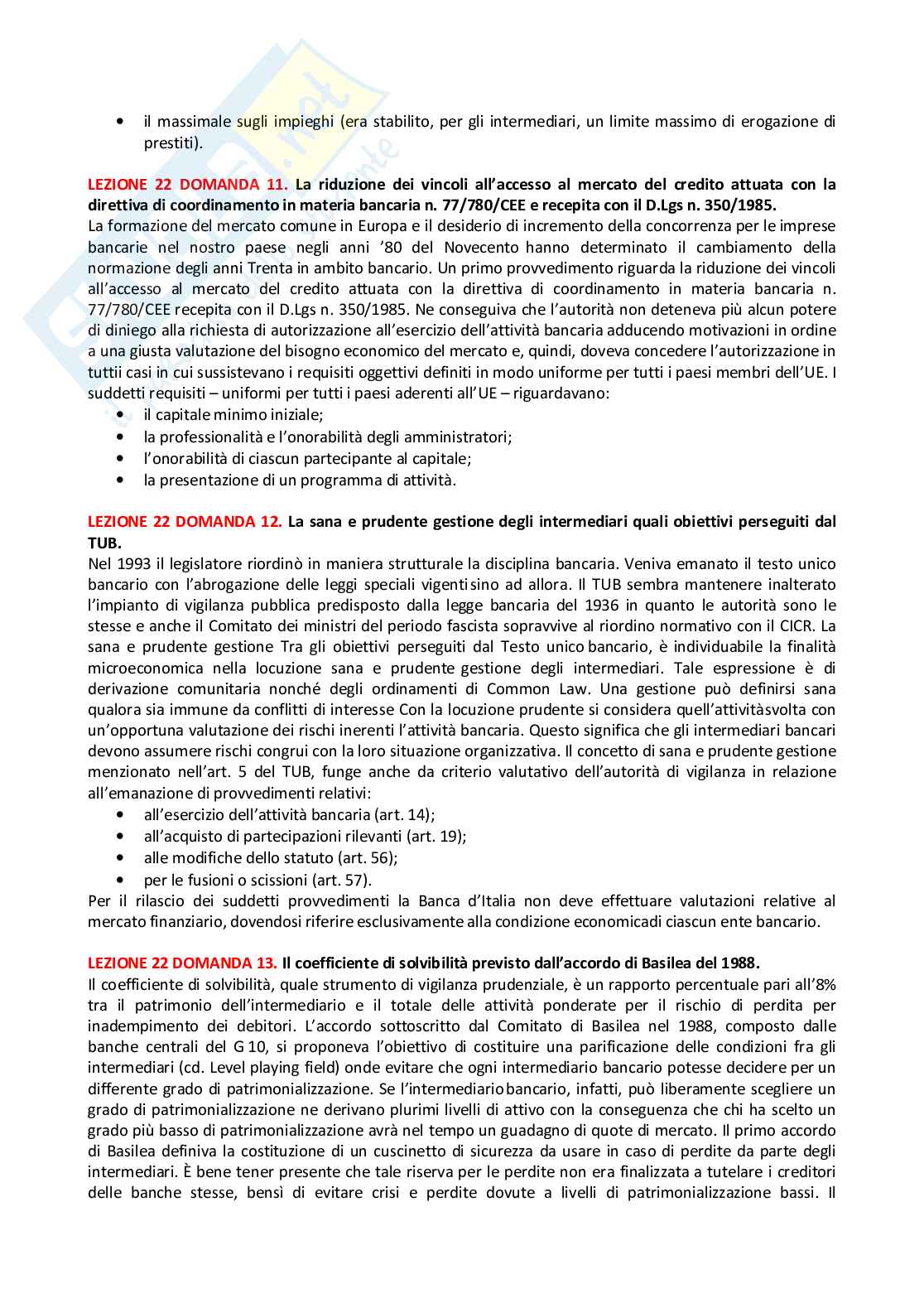   Paniere Diritto bancario - risposte aperte (2023) Pag. 36