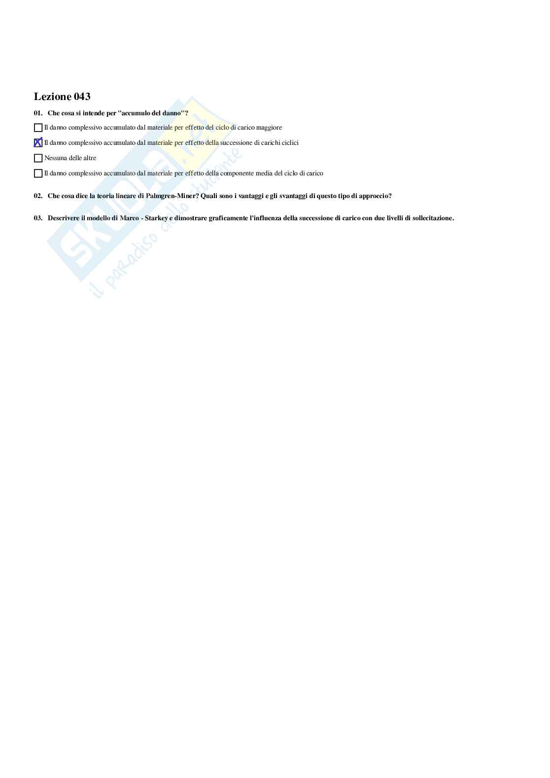 Paniere di Elementi costruttivi delle macchine - Risposte multiple  Pag. 61