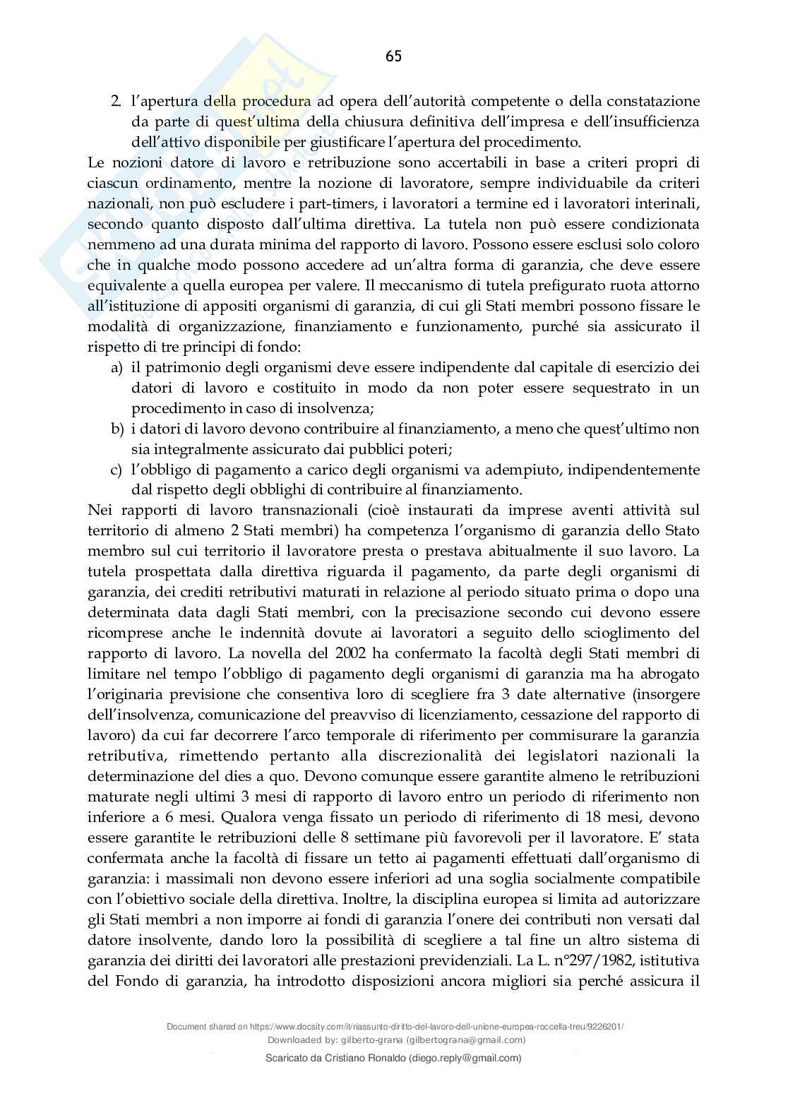 Diritto lavoro internazionale Pag. 66