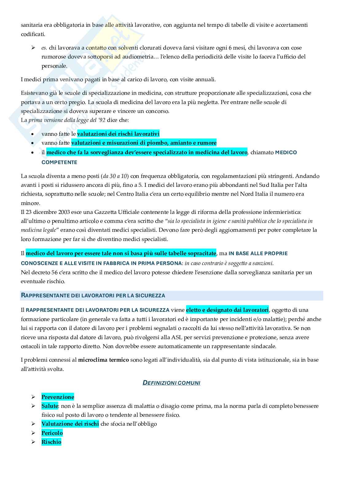 Appunti approfonditi Rischi ambientali e salute Pag. 11