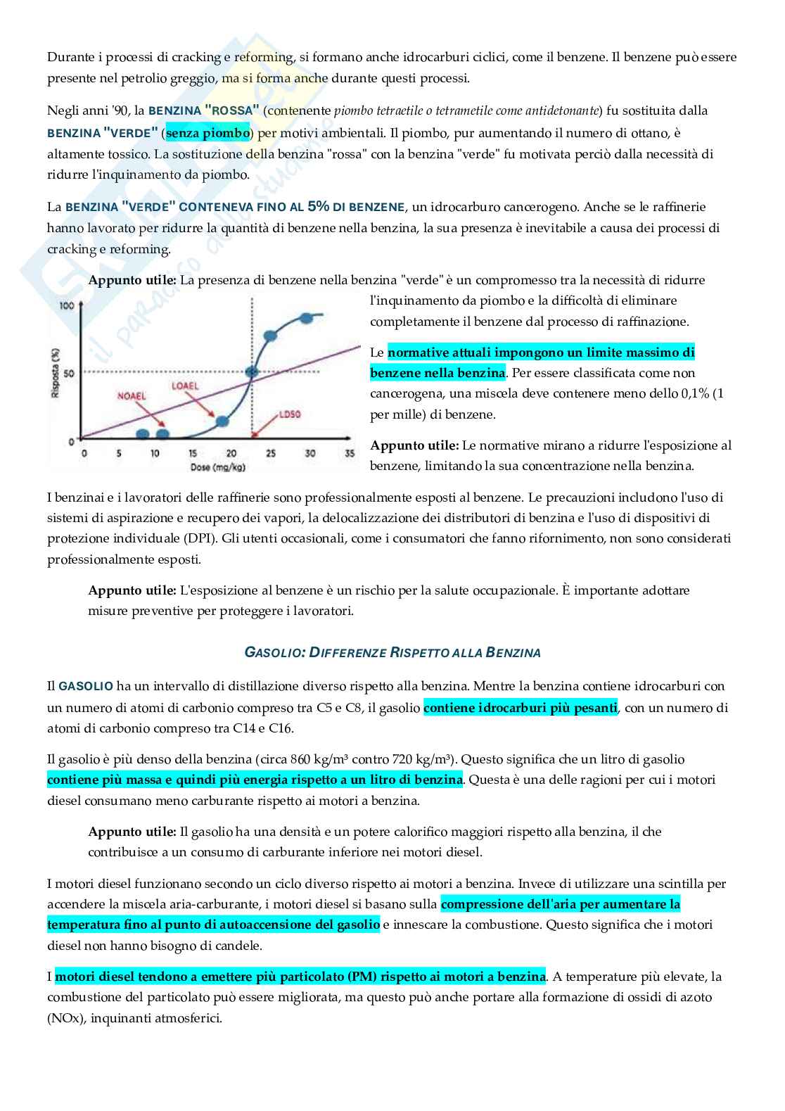 Appunti approfonditi Rischi ambientali e salute Pag. 41