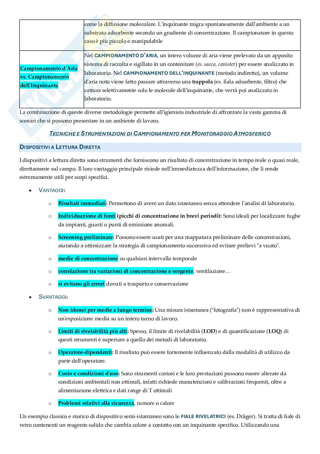 Appunti approfonditi Rischi ambientali e salute Pag. 46