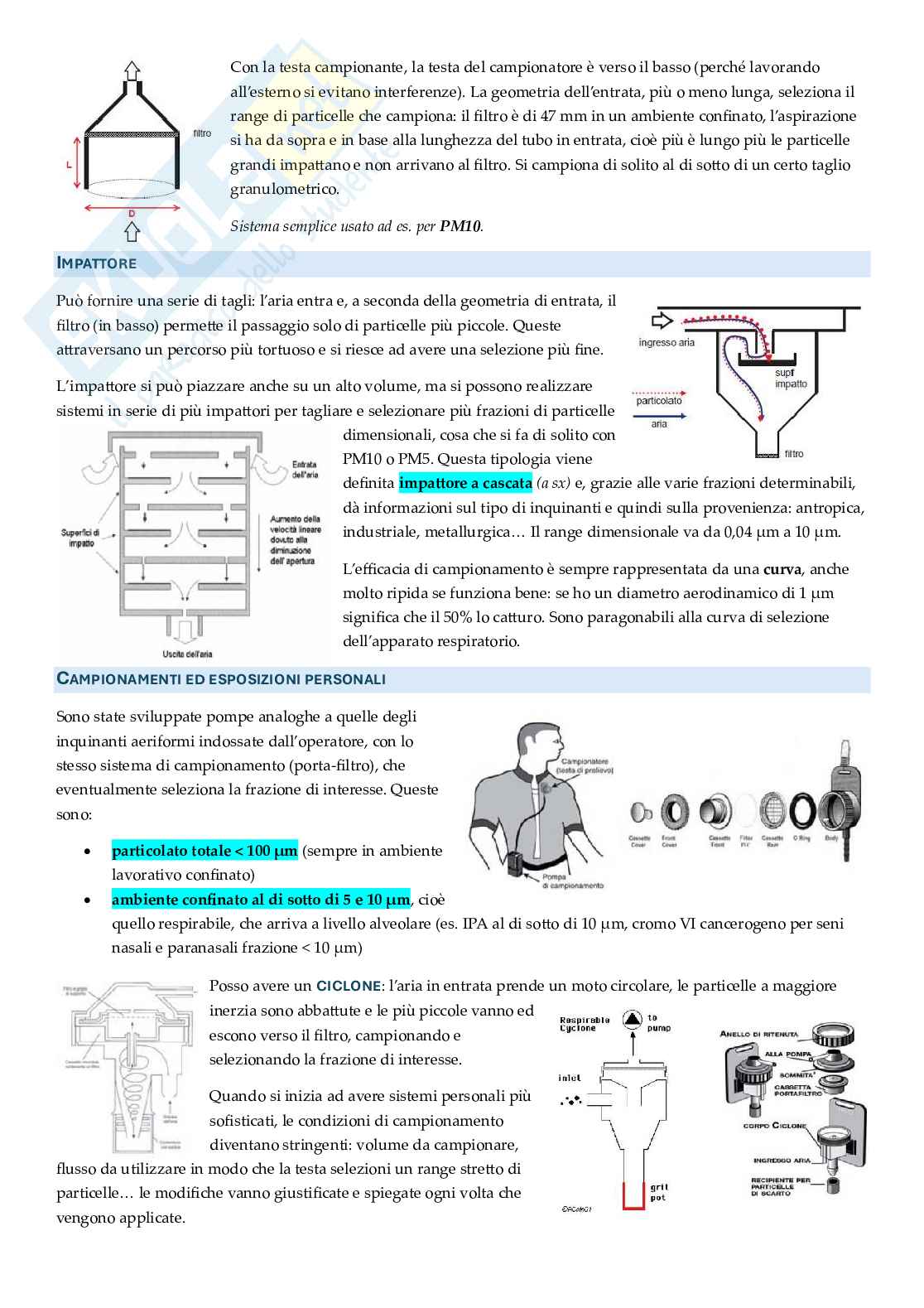 Appunti approfonditi Rischi ambientali e salute Pag. 56