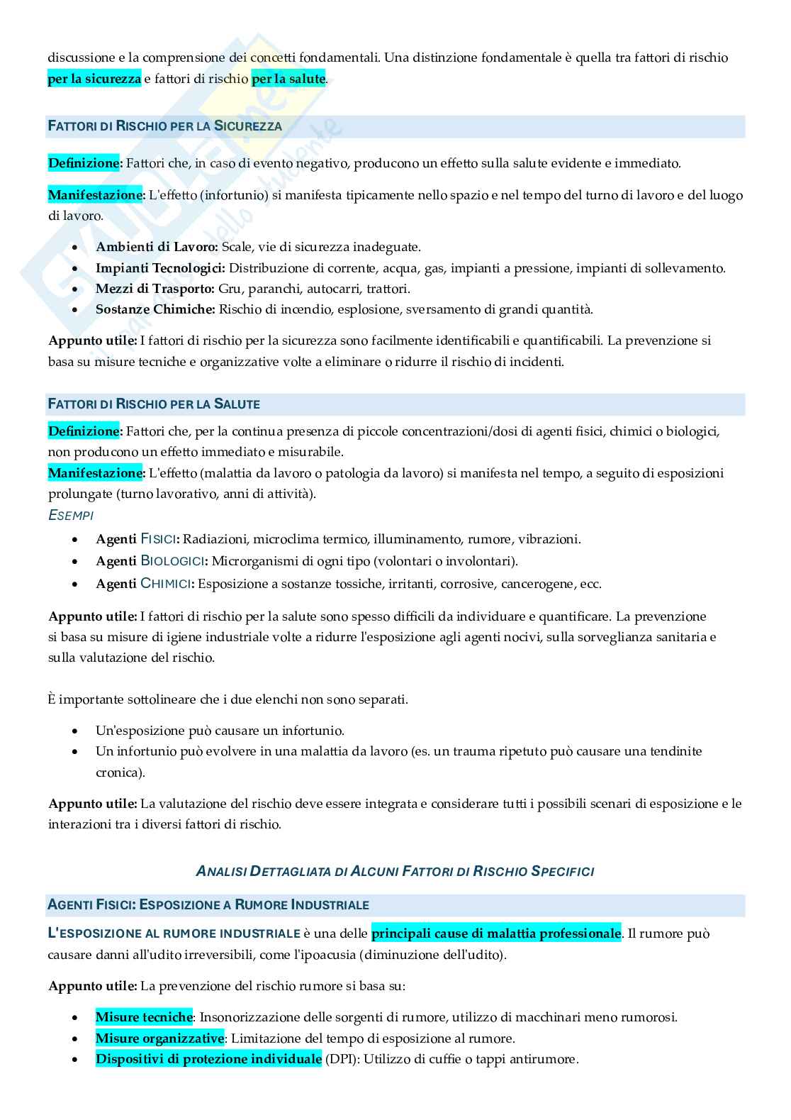 Appunti approfonditi Rischi ambientali e salute Pag. 6