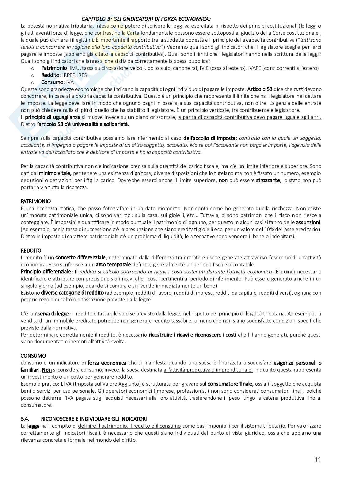 Riassunto esame Diritto tributario, Prof. Scandiuzzi Daniela, libro consigliato Diritto tributario. Per l’università e per la preparazione alle professioni economico-giuridiche, Beghin, Mauro Pag. 11