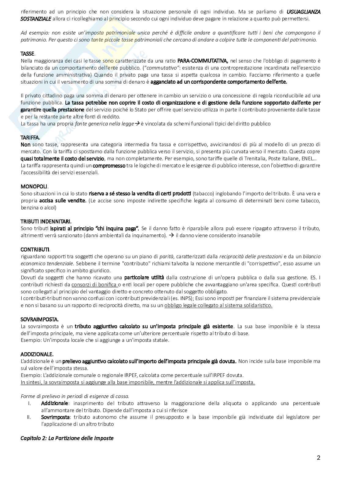 Riassunto esame Diritto tributario, Prof. Scandiuzzi Daniela, libro consigliato Diritto tributario. Per l’università e per la preparazione alle professioni economico-giuridiche, Beghin, Mauro Pag. 2