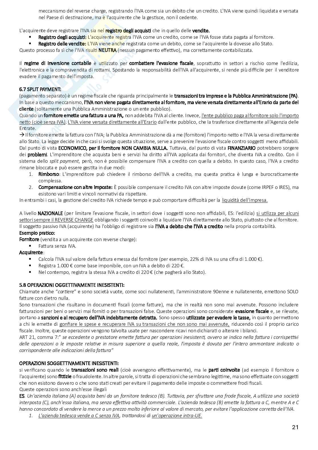 Riassunto esame Diritto tributario, Prof. Scandiuzzi Daniela, libro consigliato Diritto tributario. Per l’università e per la preparazione alle professioni economico-giuridiche, Beghin, Mauro Pag. 21