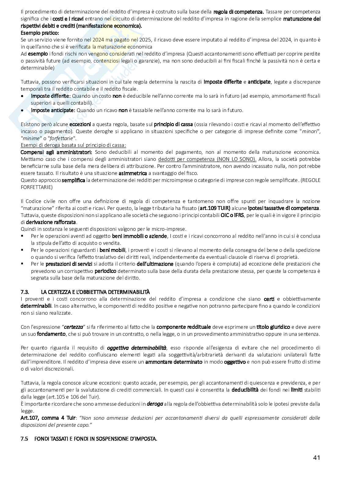 Riassunto esame Diritto tributario, Prof. Scandiuzzi Daniela, libro consigliato Diritto tributario. Per l’università e per la preparazione alle professioni economico-giuridiche, Beghin, Mauro Pag. 41