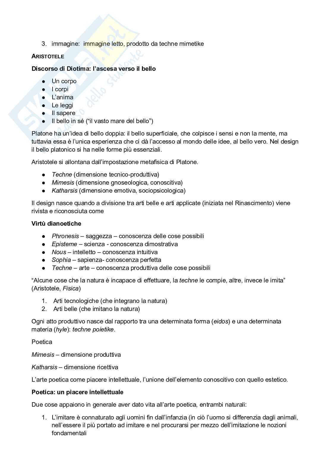 Riassunto Estetica Pag. 2