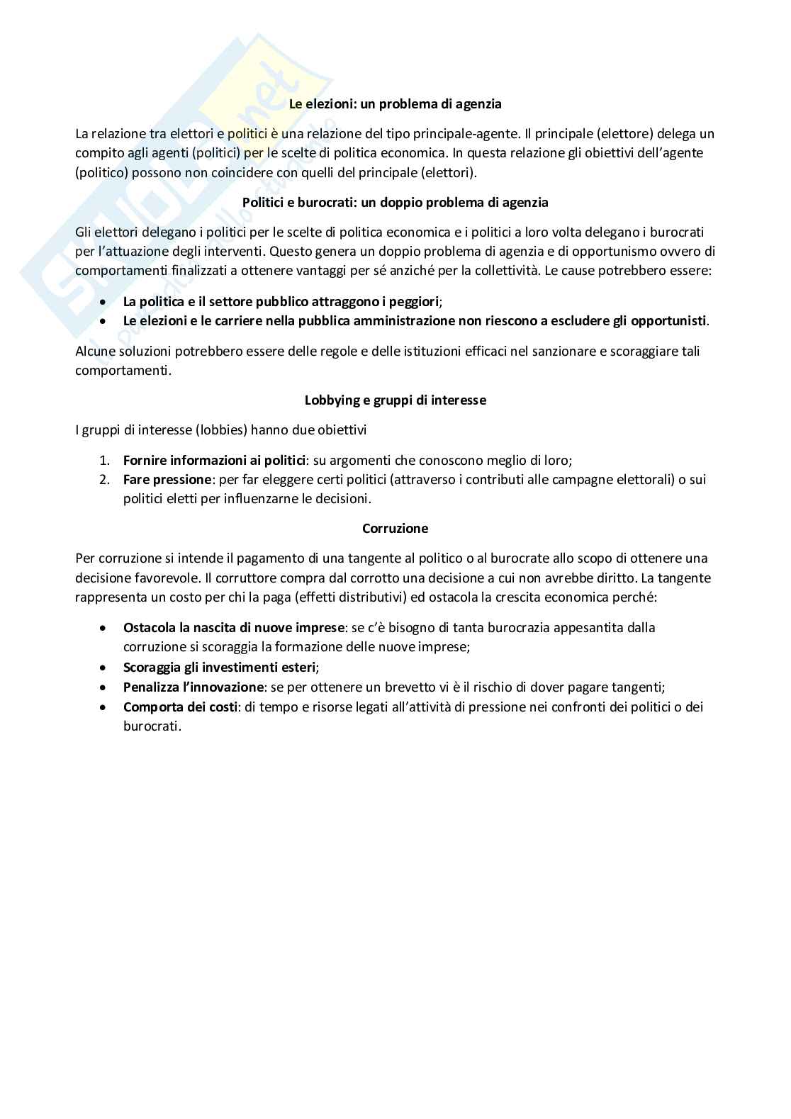 Politica economica - Appunti completi Pag. 36