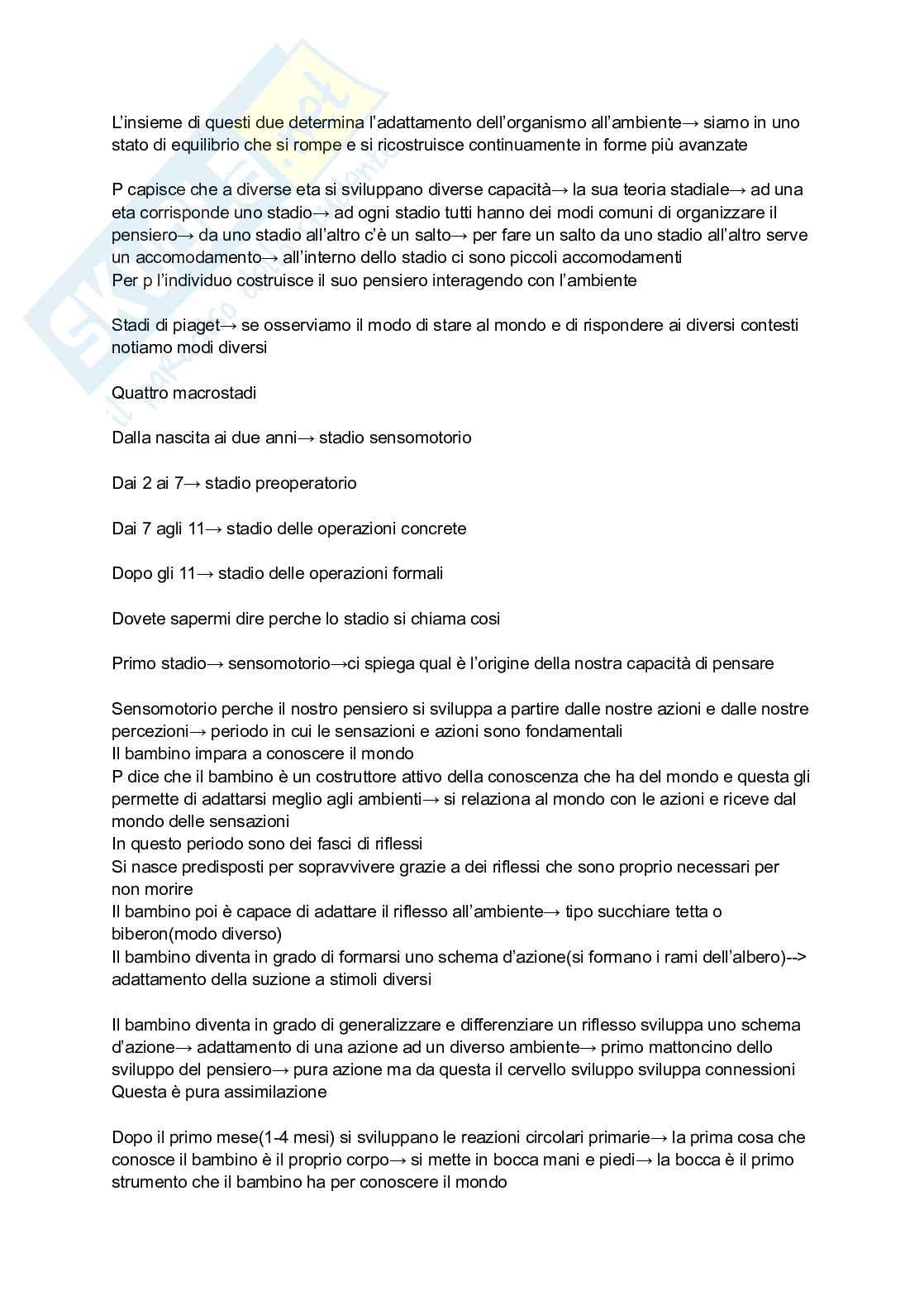 Appunti di Psicologia dello sviluppo Pag. 6