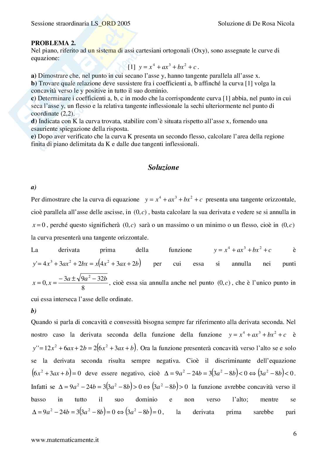 2005 - Liceo scientifico di ordinamento sessione straordinaria Pag. 6