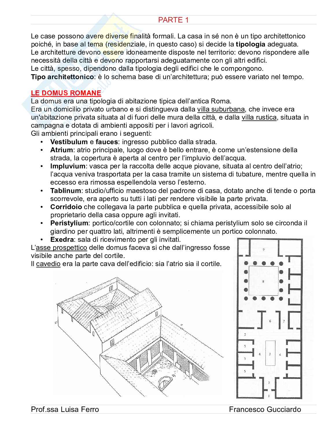 Caratteri tipologici dell'architettura Pag. 1