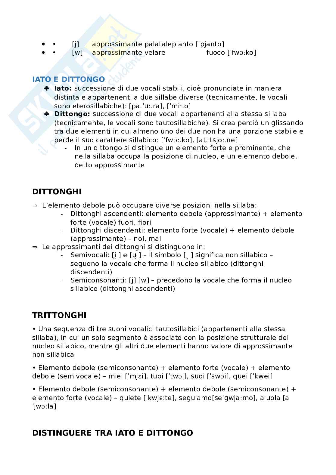 Appunti lezioni Linguistica italiana Pag. 26