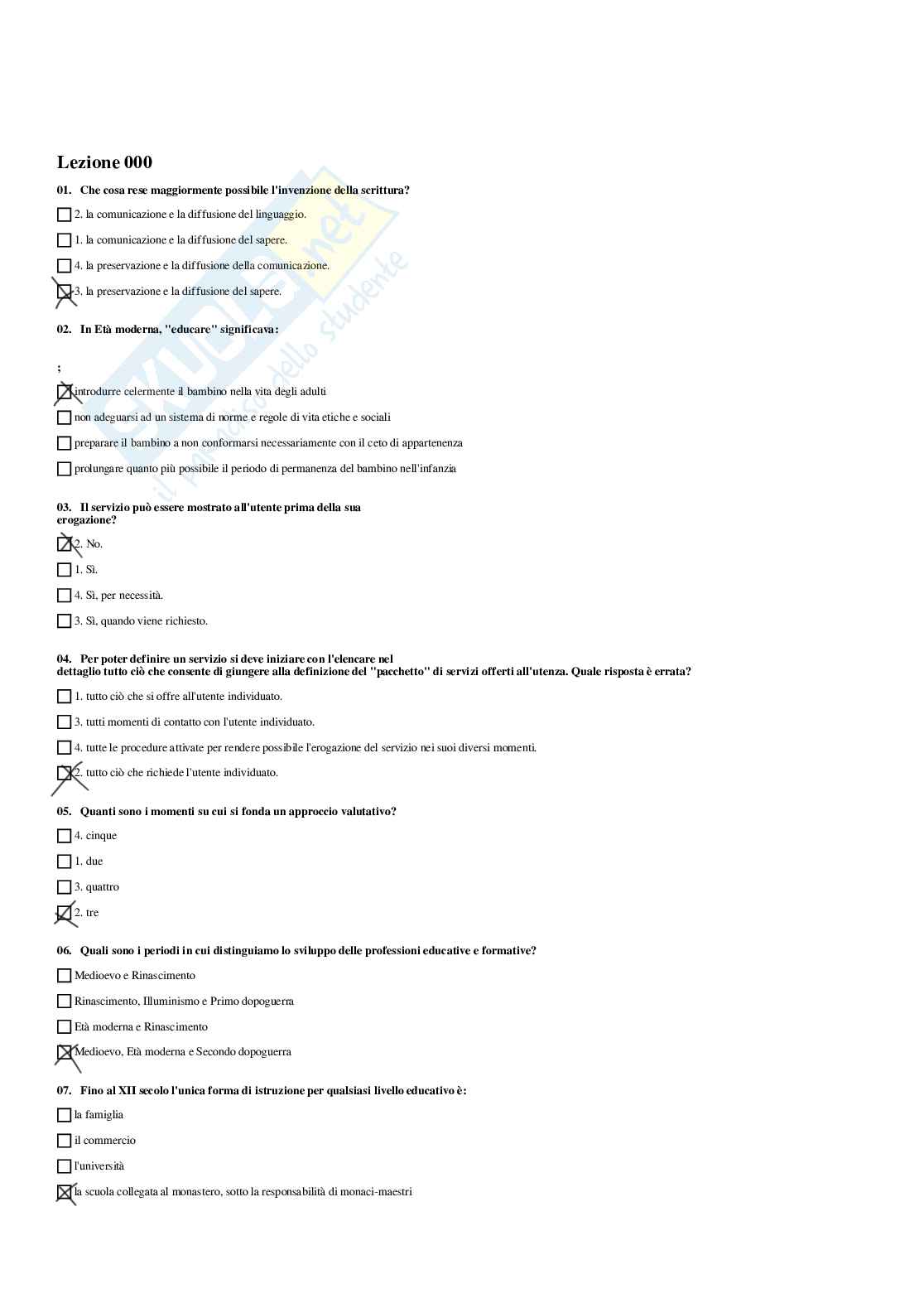 Chiuse multiple Educazione permanente degli adulti Pag. 2