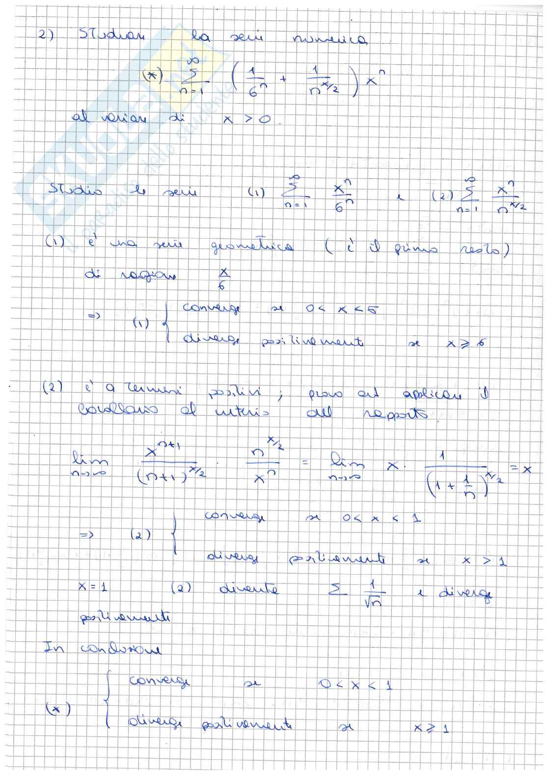 Prove d'esame svolte di Analisi matematica 1 - parte 1 Pag. 21
