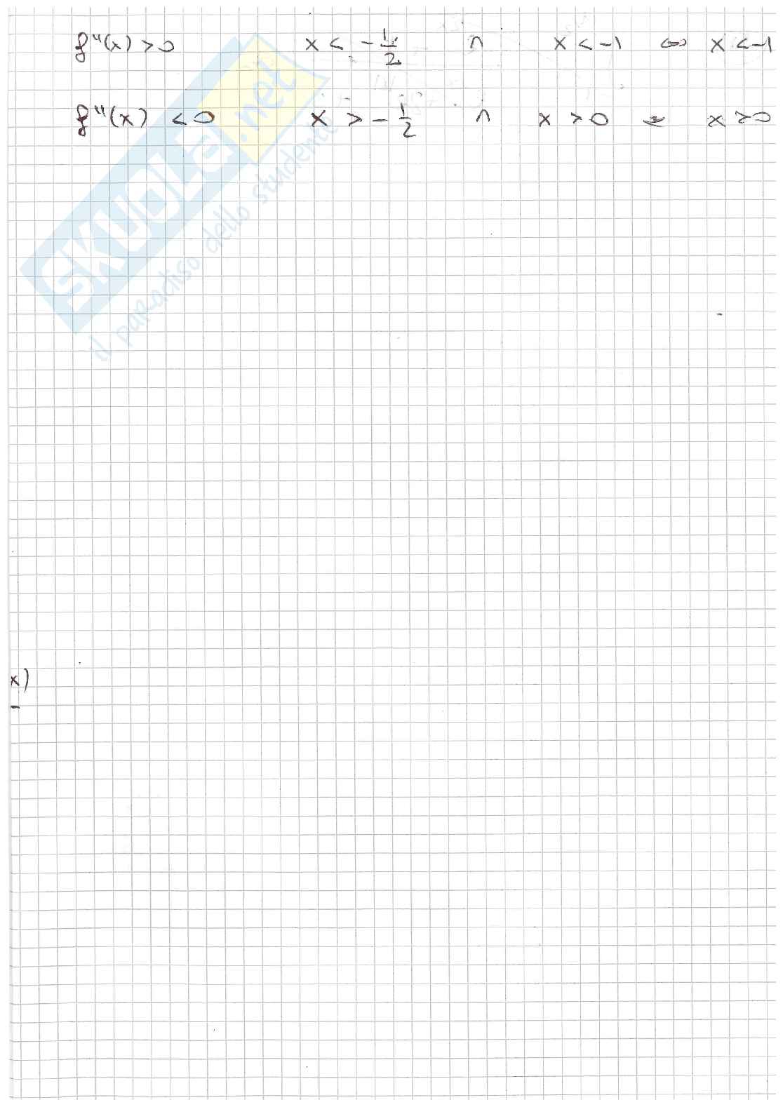 Prove d'esame svolte di Analisi matematica 1 - parte 1 Pag. 31