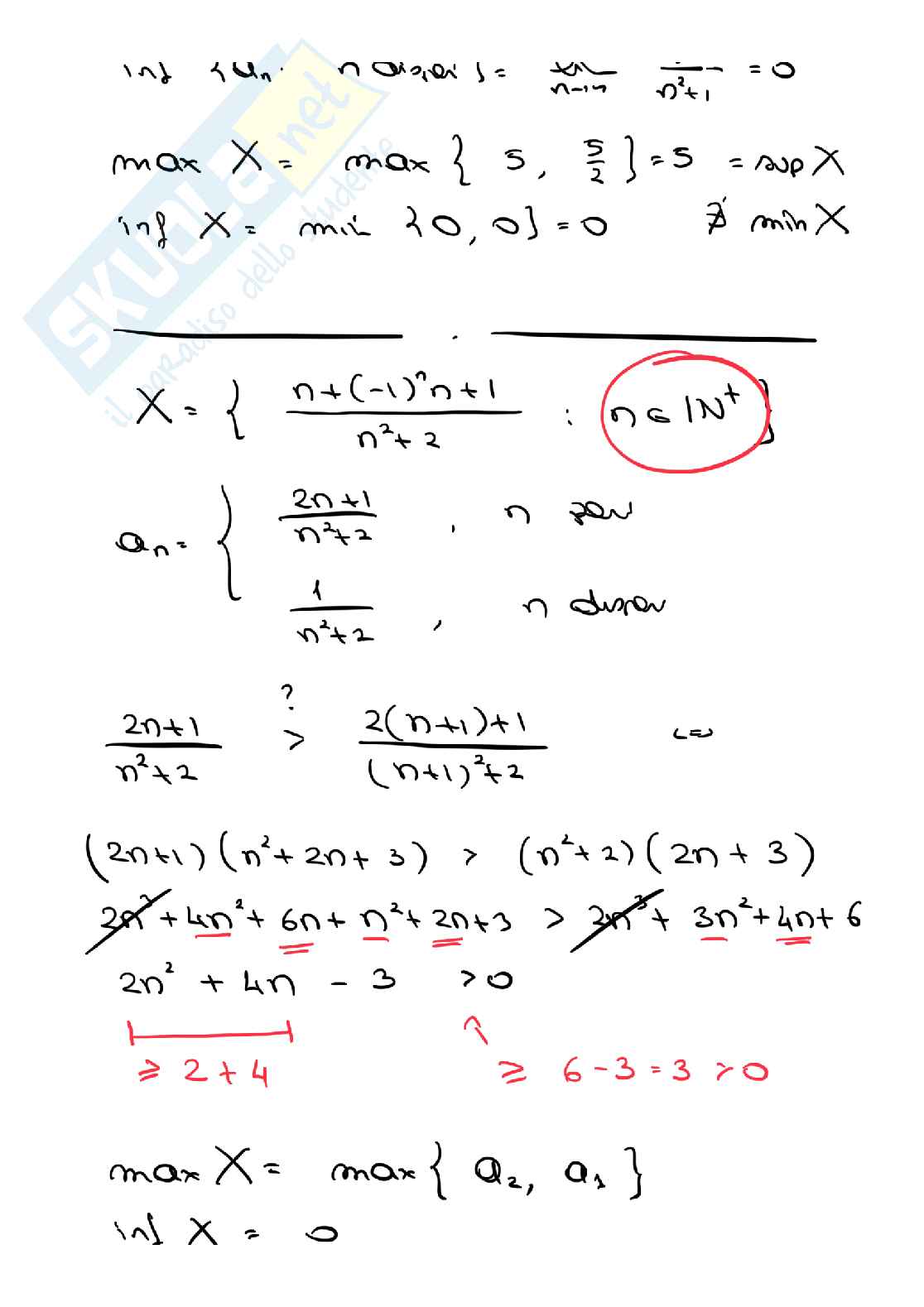 Prove d'esame svolte di Analisi matematica 1 - parte 1 Pag. 6